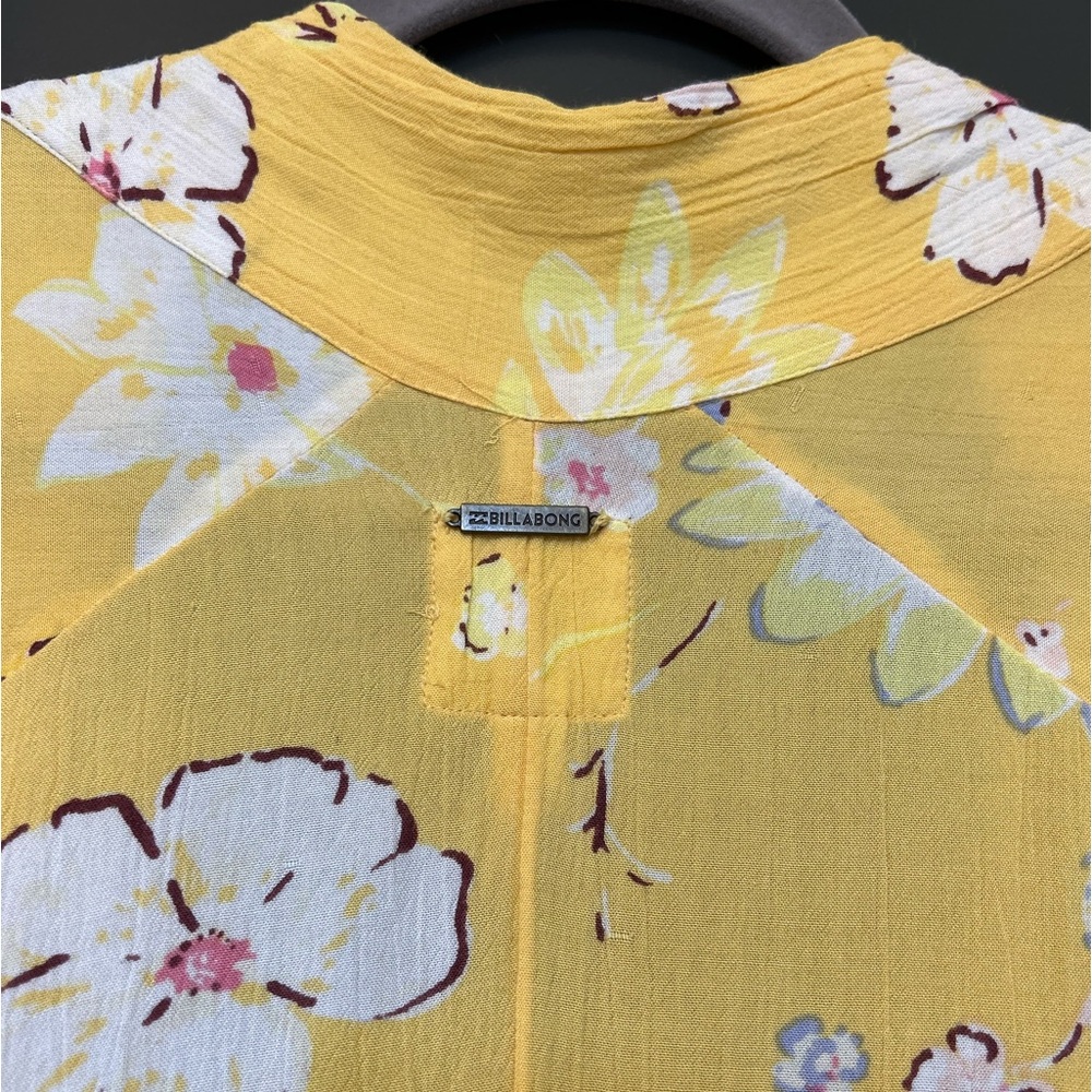 Billabong Yellow Floral Kimono - Picture 3 of 5